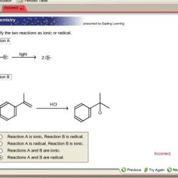 Classify the two reactions as ionic or radical